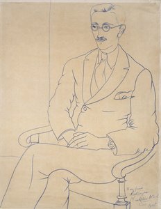 Gerald Reitlingerin muotokuva, 1926 (sininen liitu)